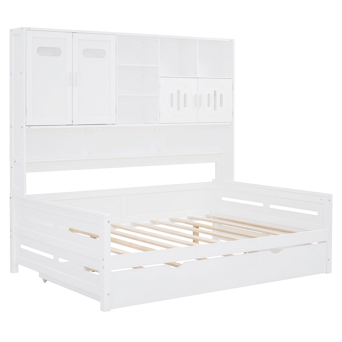 Daybed & All-In-One Cabinet And Shelf