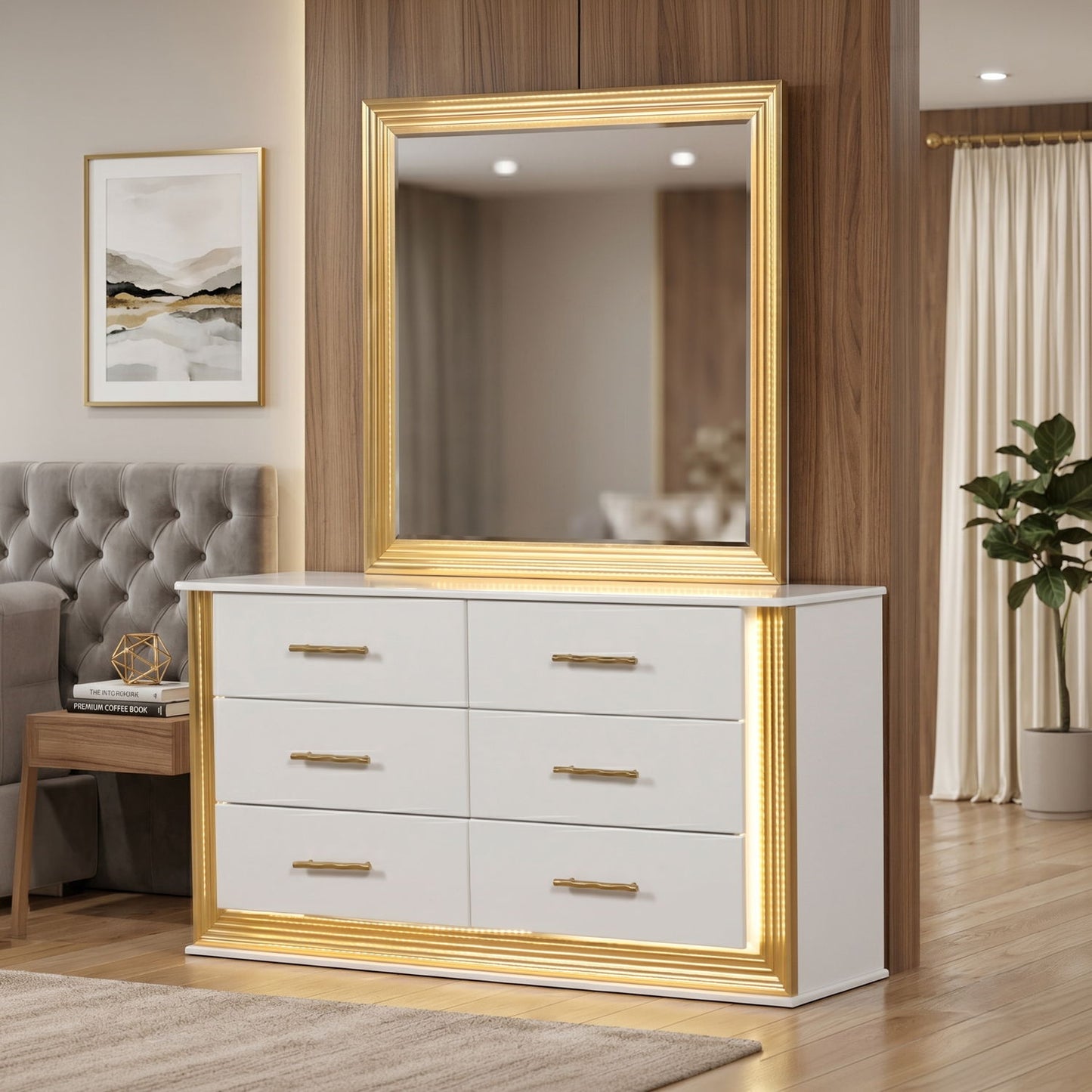 Obsession - 6 Drawer Dresser - White