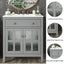 Bathroom Vanity With Ceramic Sink, Adjustable Shelf & Tip Out Tray