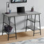 Computer Desk For Home Office, Storage Shelves, Industrial Design