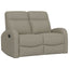 Manual Reclining Loveseat With Dual Seating Support For Living Room