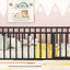 Metal Floor Bed Frame With Fence And Door