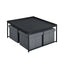 Vinny - Wood Grain Coffee Table Set With Raised Edges