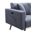 Easton - Fabric Chair With USB Charging Ports Pockets And Pillows