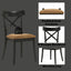 Hillary - Side Chair (Set of 2) - Black / Brown