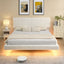 Floating Bed With Light, Soft Touch Surface