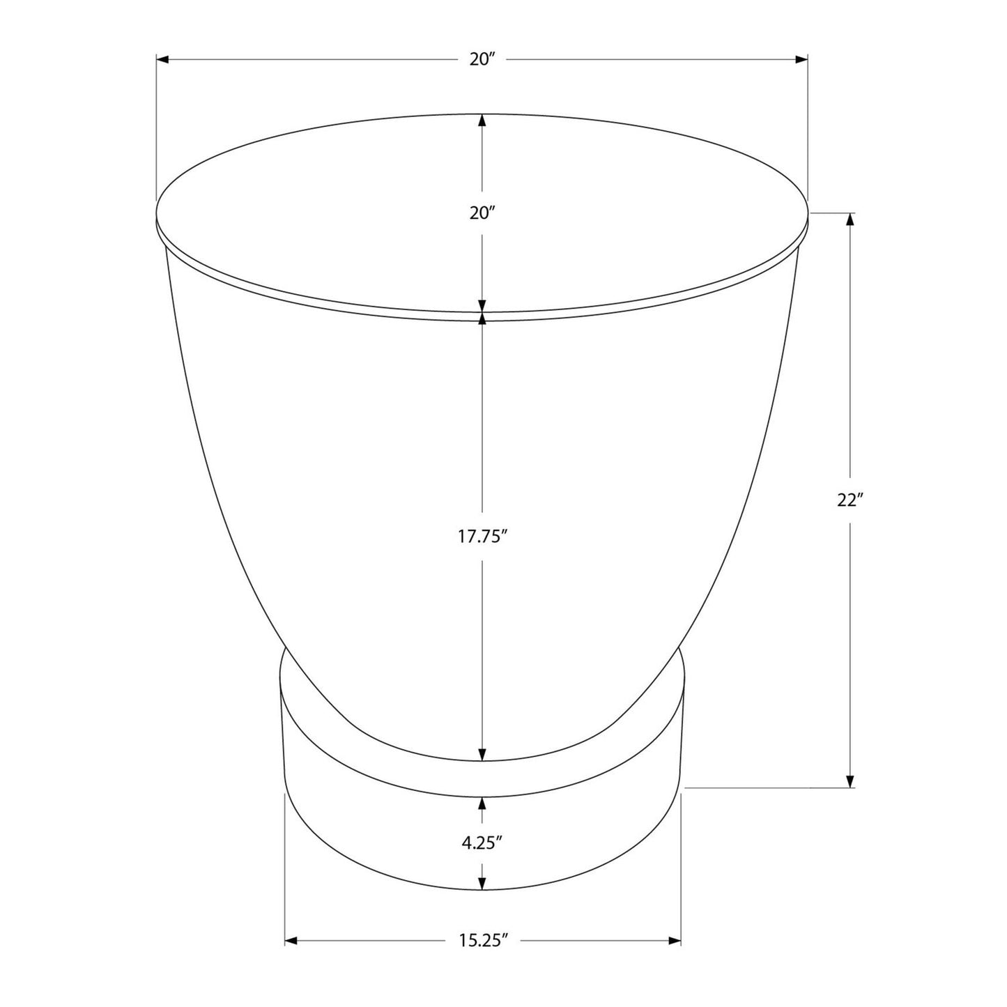 Drum Accent Side Table, Contemporary & Modern Design