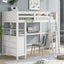 Loft Bed With Drawers With Desk And Shelves