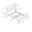 Queen Size Bed Upholstered - Pink