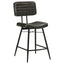 Senko - 5 Piece Counter Dining Set With Upholstered Chairs - Antique Espresso