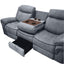 Zubaida - Two Tone Recliner Sofa With USB Port Drop Down Table