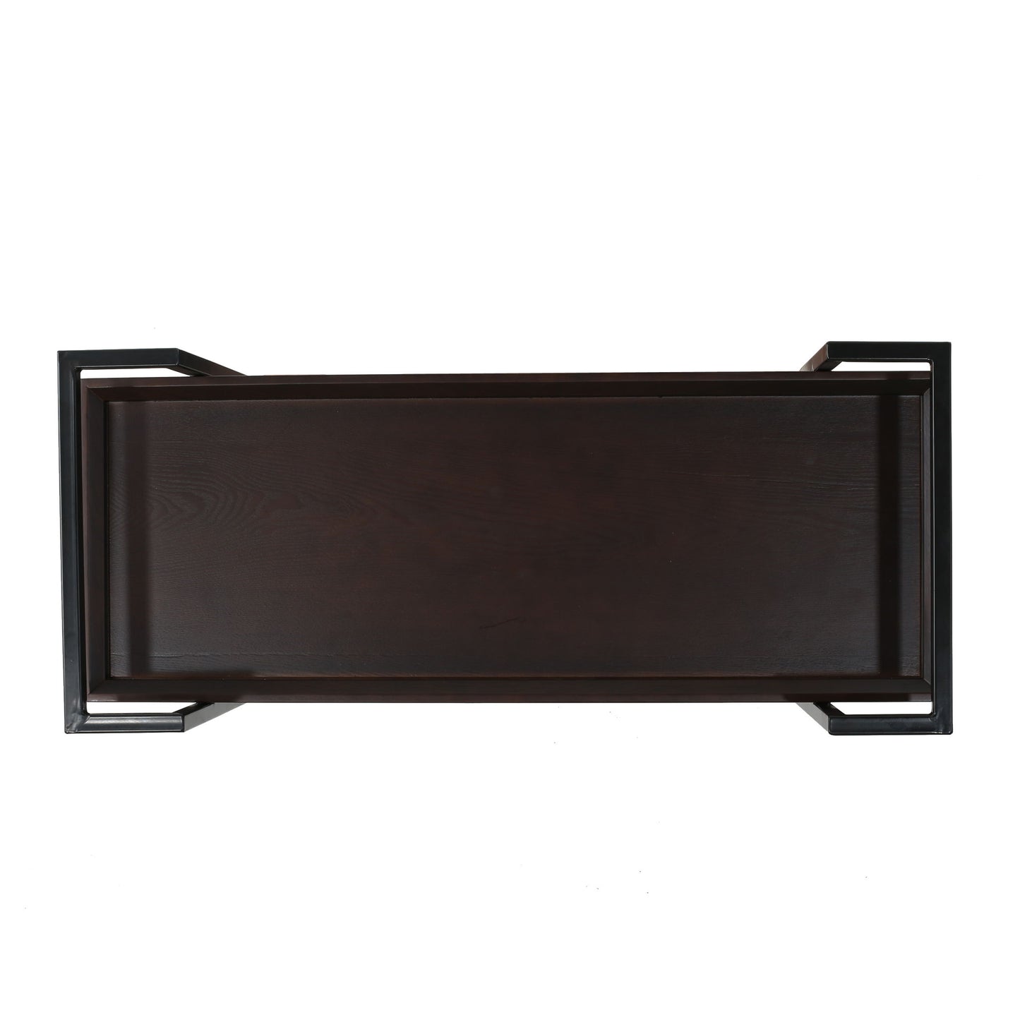 Modern Industrial Bar Cart With Shelving And Casters