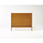 Okioki - Mid-Century Natural Stained Solid Acacia Wood Bed