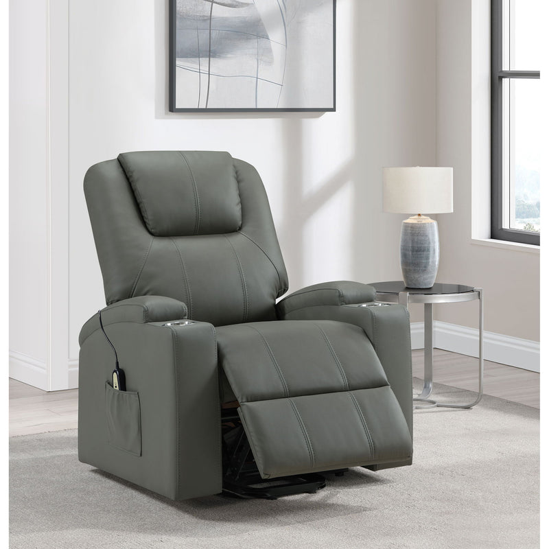 Macklin - Power Lift Massage Recliner With Heat And Dual Cupholders