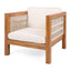 Outdoor Club Chair & Rope Arm And Cushions