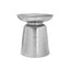 Drum Accent Side Table, Hammered Texture