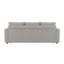 Connie - Boucle Sleeper Sectional Sofa With 2 Toss Pillows - Beige