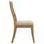 Kent - 5 Piece Dining Table Set With Upholstered Chairs - Brown Oak