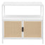 Kenneth - 2 Door Radio Weave Accent Cabinet - White