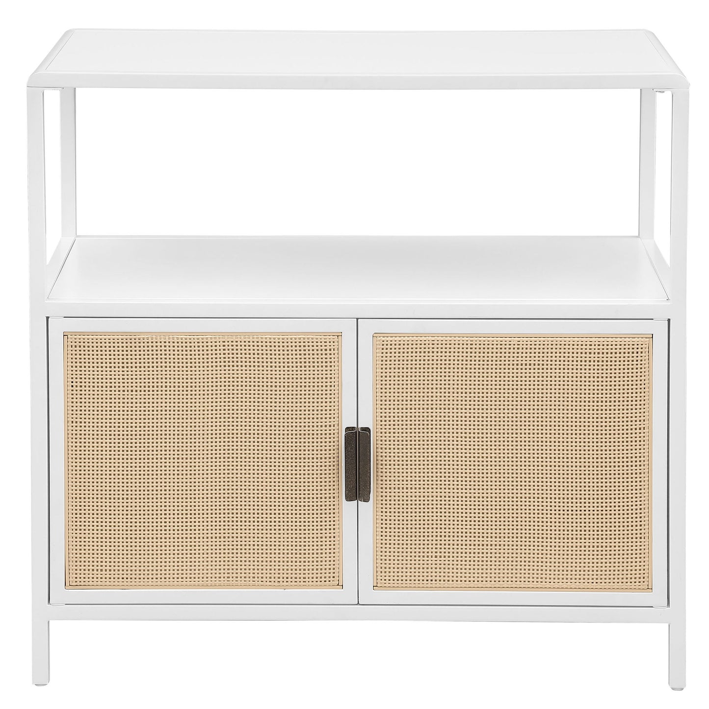Kenneth - 2 Door Radio Weave Accent Cabinet - White