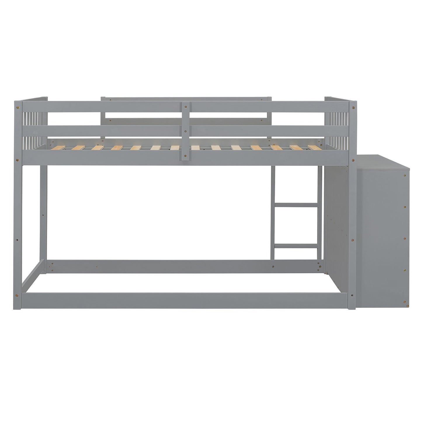 Bunk Bed With 4 Drawers And 3 Shelves