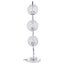Vandy - 3 Light Curvy Table Lamp With Orb Shades - Chrome