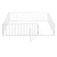 Metal Floor Bed Frame With Fence And Door