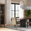Double Pedestal Table Latte - Light Brown
