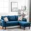 Mia - Sectional Sofa Chaise With USB Charger And Pillows