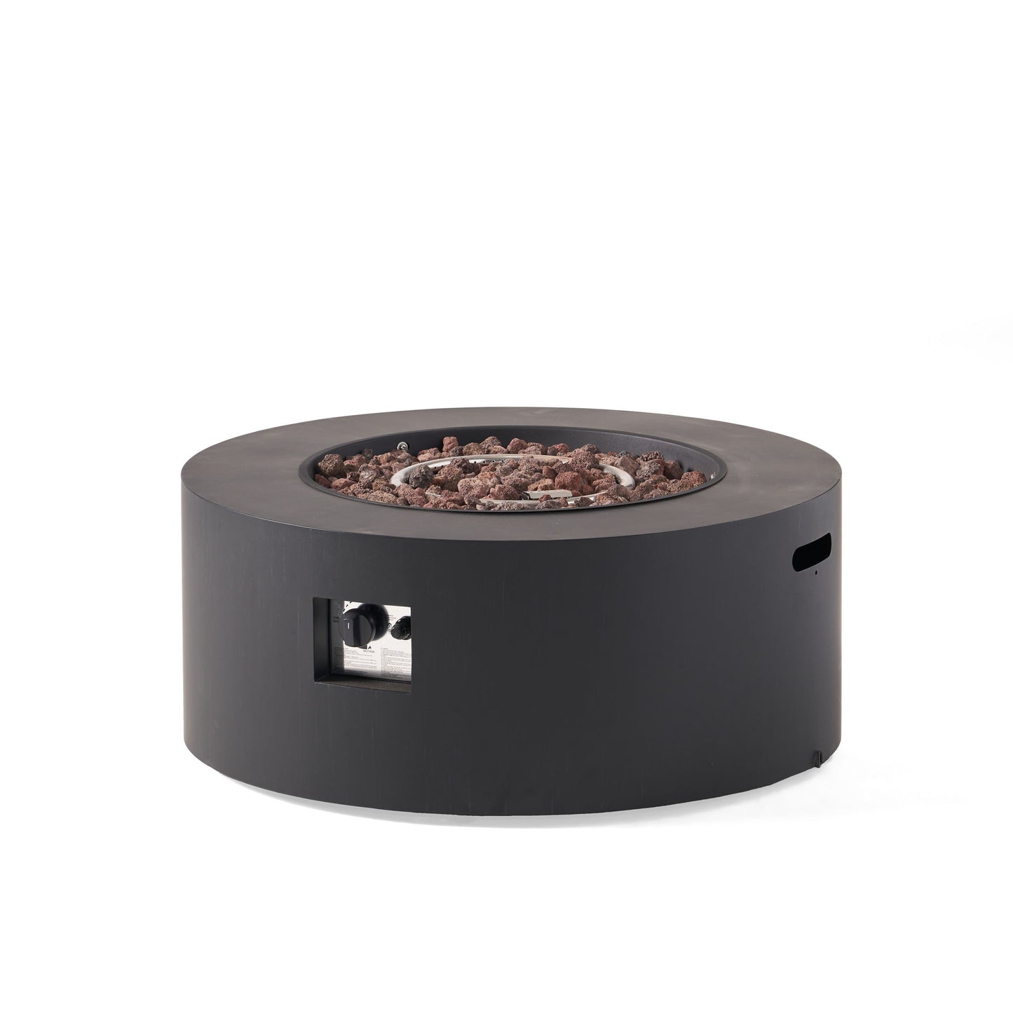 Round Iron Fire Pit With 40, 000 Btu