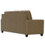 2 Piece Sofa With Chaise, Comfortable Seating For 3, Tapered Feet, USB Charging Console - Brown