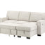 Estelle - Fabric Reversible Sleeper Sectional With Storage Chaise Drop-Down Table 2 Cup Holders And 2 USB Ports