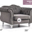 Chic Transitional Flared Arm Chair