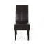 Bonded Leather Upholstered Dining Chair With Solid Wood Legs (Set of 2) - Chocolate