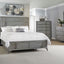Storage Bed With Bookmatched Veneer