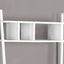 Computer Desk For Home Office, Laptop, Leaning, Storage Shelves, Contemporary & Modern - White