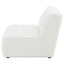 Bonnie - Upholstered Armless Chair With Channel Tufting - Ivory