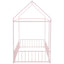 Metal Bed House Bed Frame With Fence