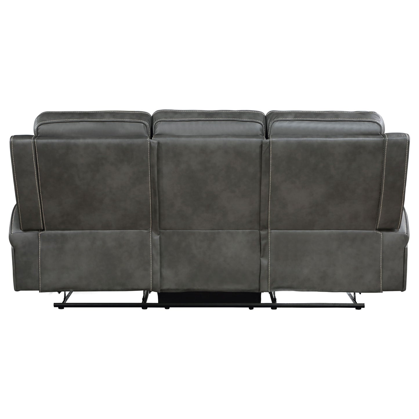 Forrest - Motion Reclining Sofa Comfort With Elegant Tufting And Wide Track Arms - Gray