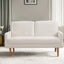 Loveseat Sofa, European Style With Sleek Design, Modern & Vintage Flair, Upholstered 2 Seater Couch