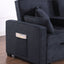 Cody II - 69.5"W Woven Fabric Convertible Sleeper Loveseat with Cup Holder