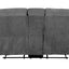 Kalen - Chenille Loveseat With Console - Gray