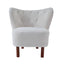 Zusud - Teddy Sherpa Accent Chair - White