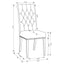 Side Chairs With Tufting Nailhead Trim (Set of 2) - Brown