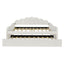 Upholstery Daybed Frame With Shell Shaped Backrest