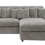 Tavia - Reversible Sectional Sofa With 6 Pillows - Gray