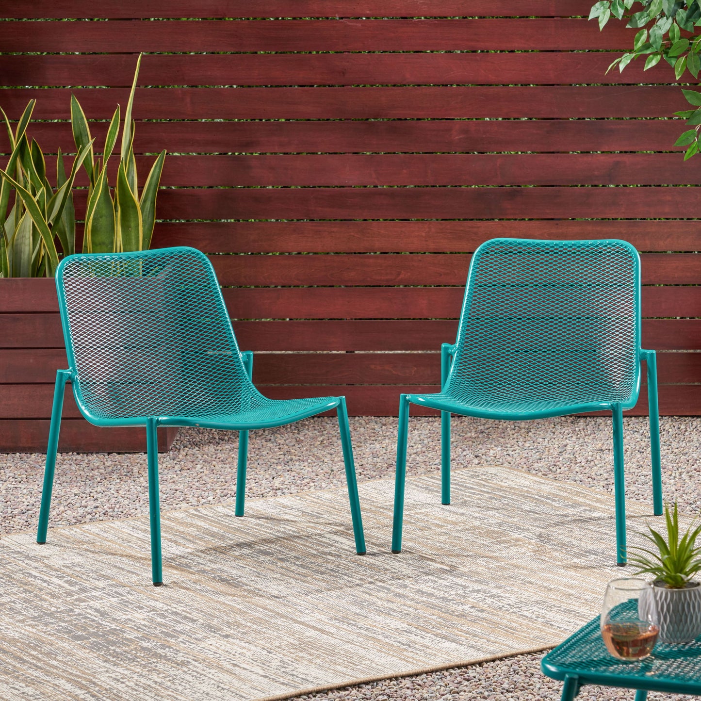 Outdoor Iron Chair With Design