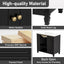 Modern Bathroom Vanity With Ceramic Sink, Freestanding, One Tip Out Drawer, 3 Side Drawers, Adjustable Shelf