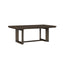 Trestle Dining Table With Leaf - Dark Oak