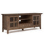 Acadian - TV Media Stand - Rustic Natural Aged Brown